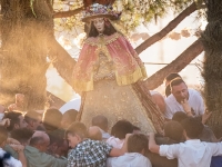 Aubiendo al templete